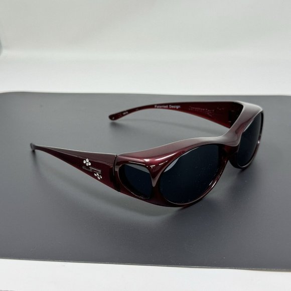Jonathan Paul Aurora AR003S Claret Small Fitovers Polarized Sunglasses 60mm - Picture 1 of 8